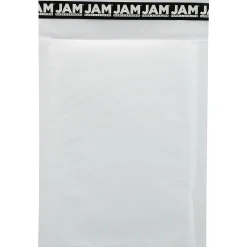 JAM Paper Bubble Lite Padded Mailers, Size #0, 6" x 8 1/2", White Kraft, 25/Pack (2812719)