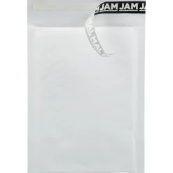 JAM Paper Bubble Lite Padded Mailers, Size #0, 6" x 8 1/2", White Kraft, 25/Pack (2812719)