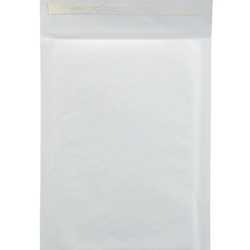 JAM Paper Bubble Lite Padded Mailers, Size #0, 6" x 8 1/2", White Kraft, 25/Pack (2812719)