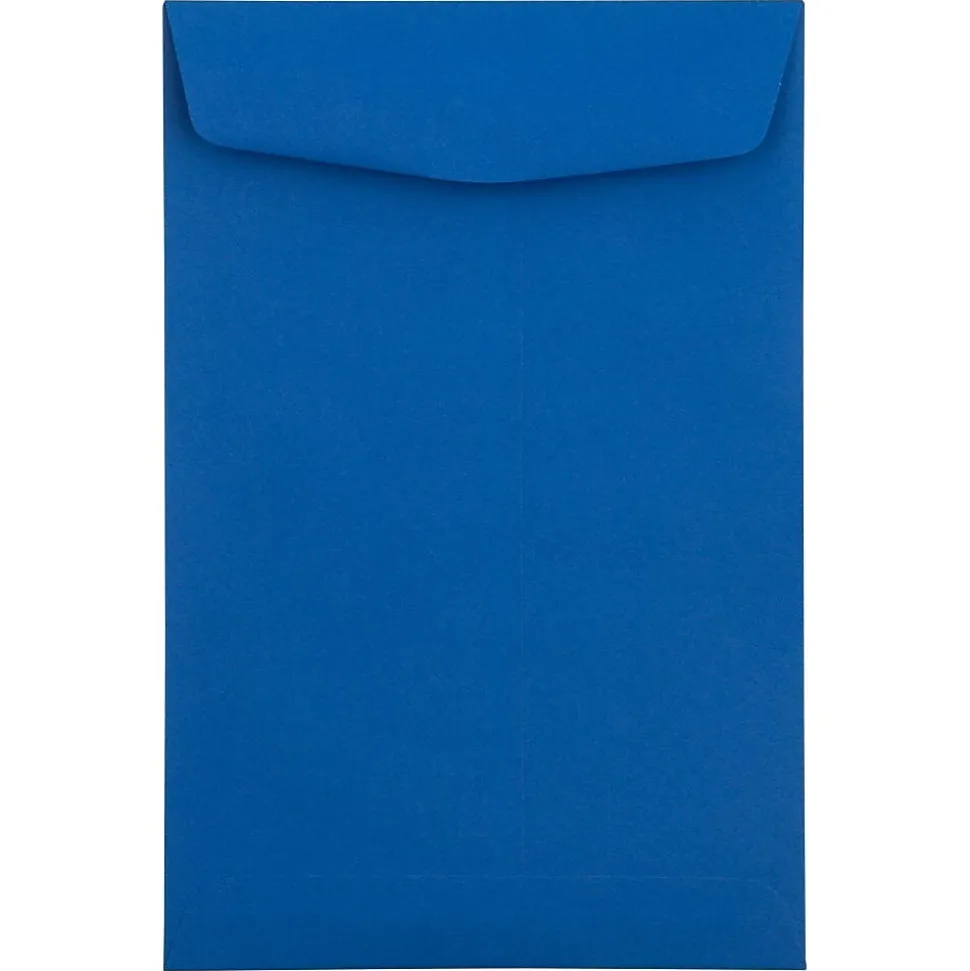 JAM Paper Catalog Envelope 6" x 9", Presidential Blue, 50/Pack (363913003FI)