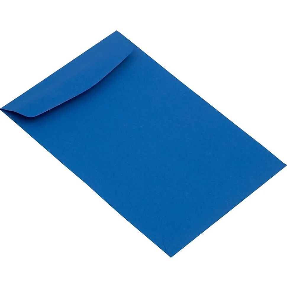 JAM Paper Catalog Envelope 6" x 9", Presidential Blue, 50/Pack (363913003FI)