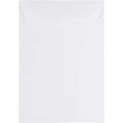 JAM Paper Catalog Envelope 7" x 10" ,White, 100/Pack (1623194d)