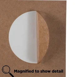 JAM Paper Circle Round Label Sticker Seals, 2.5 Inch Diameter, Brown Kraft, 120/Pack (2147618897)