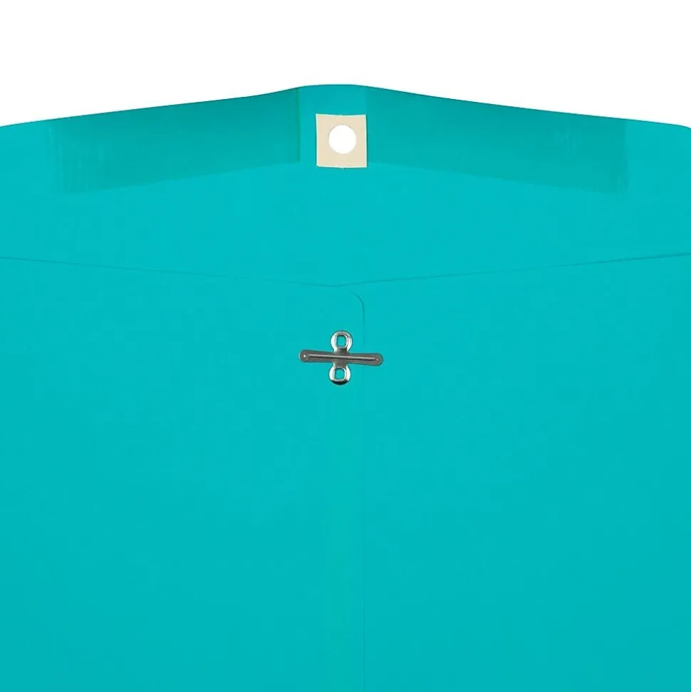 JAM Paper Clasp Catalog Envelope 10" x 13", Sea Blue, 50/Pack (900766073I)
