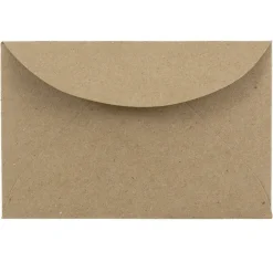 JAM Paper 3Drug Mini Recycled Kraft Envelopes, 2.3125 x 3.625, Brown Kraft Paper Bag, 100/Pack (5207691A)