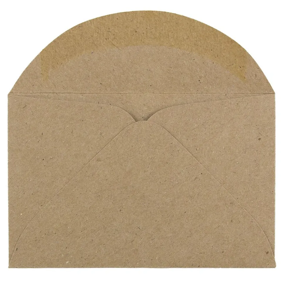 JAM Paper 3Drug Mini Recycled Kraft Envelopes, 2.3125 x 3.625, Brown Kraft Paper Bag, 100/Pack (5207691A)