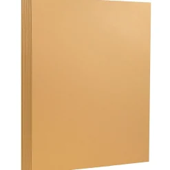 JAM Paper Extra Heavyweight 130 lb. Cardstock Paper, 8.5" x 11", Tan Brown, 25 Sheets/Pack (296431637)