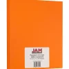 JAM Paper Extra Heavyweight 130 lb. Cardstock Paper, 8.5" x 11", Mandarin Orange, 25 Sheets/Pack (295831634)