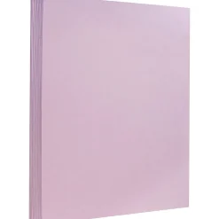 JAM Paper Extra Heavyweight 130 lb. Cardstock Paper, 8.5" x 11", Light Purple, 25 Sheets/Pack (296331629)