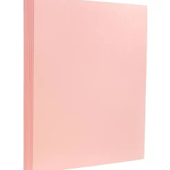 JAM Paper Extra Heavyweight 130 lb. Cardstock Paper, 8.5" x 11", Baby Pink, 25 Sheets/Pack (296231639)