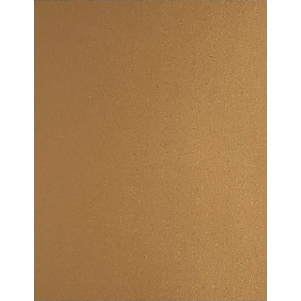 JAM Paper Foil 2-Sided 8.5" x 11" Color Multipurpose Paper, 24 lbs. Gold, 50 Sheets/Ream (1683736)