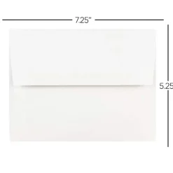 JAM PAPER Gummed A7 Invitation Envelopes, 5 1/4