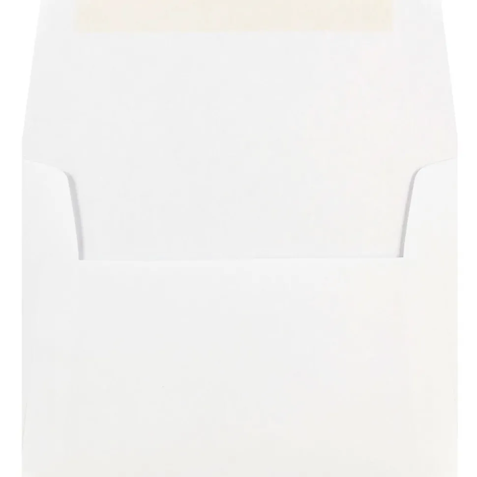 JAM Paper Gummed A7 Invitation Envelopes, 5 1/4" x 7 1/4", White, 250/Box (73767H)