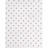 JAM Paper Handmade Two-Pocket Recycled Presentation Folders, White with Burgundy Dots, 100/Box (9935980B100)