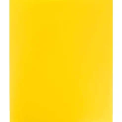 JAM Paper Heavy Duty 2-Pocket Plastic Folders, Yellow, 6/Pack (383HYED)