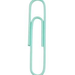 JAM Paper Jumbo Paper Clips, Teal, 3 Packs of 75 (21832065B)