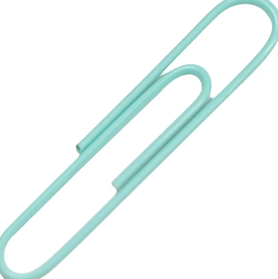 JAM Paper Jumbo Paper Clips, Teal, 3 Packs of 75 (21832065B)