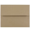 JAM Paper Kraft A2 Invitation Envelopes, 4.375 x 5.75, Brown Kraft Paper Bag, 25/Pack (LEKR600)