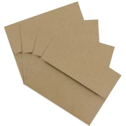 JAM Paper Kraft A2 Invitation Envelopes, 4.375 x 5.75, Brown Kraft Paper Bag, 25/Pack (LEKR600)