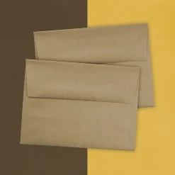 JAM Paper Kraft A6 Invitation Envelopes, 4.75 x 6.5, Brown Kraft Paper Bag, 25/Pack (LEKR650)