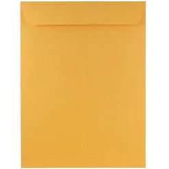 JAM Paper Kraft Open End Kraft Catalog Envelopes, 9" x 12", Brown Kraft, 50/Pack (4132I)