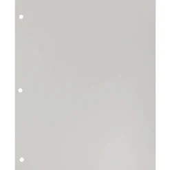 JAM Paper Laminated Glossy 3 Hole Punch Two-Pocket Folders, Silver, 50/Box (385GHPSIC)