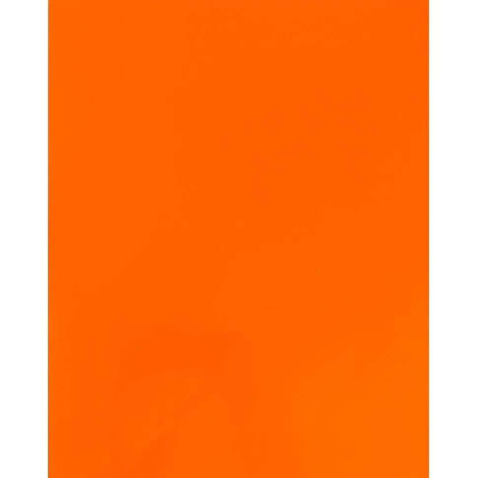 JAM Paper Laminated 2-Pocket Glossy Presentation Folders, Orange, 25/Pack (385GORD)