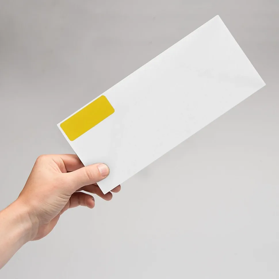 JAM Paper Laser/Inkjet Mailing Address Label, 1" x 2 5/8", Yellow, 30 Labels/Sheet, 4 Sheets/Pack (302725801)