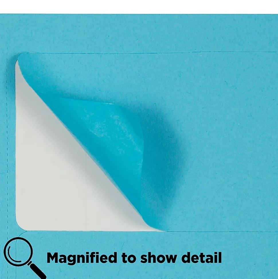 JAM Paper Laser/Inkjet Shipping Address Labels, 2" x 4", Blue, 10 Labels/Sheet, 12 Sheets/Pack (302725768)