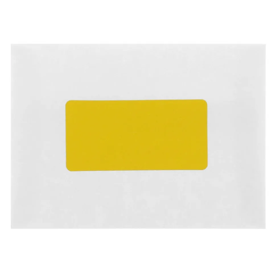 JAM Paper Laser/Inkjet Shipping Address Labels, 2" x 4", Yellow, 10 Labels/Sheet, 12 Sheets/Pack (302724410)