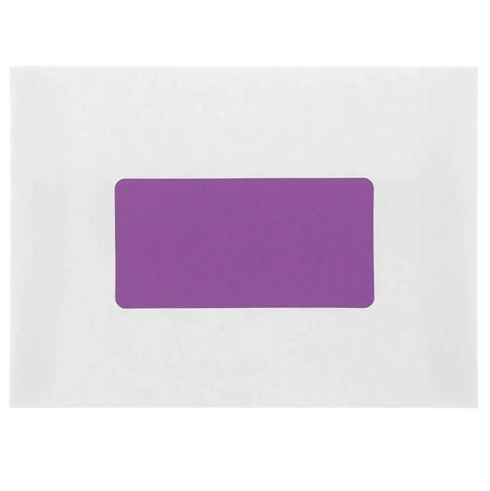 JAM Paper Laser/Inkjet Shipping Address Labels, 2" x 4", Violet Purple, 10 Labels/Sheet, 12 Sheets/Pack (302725790)