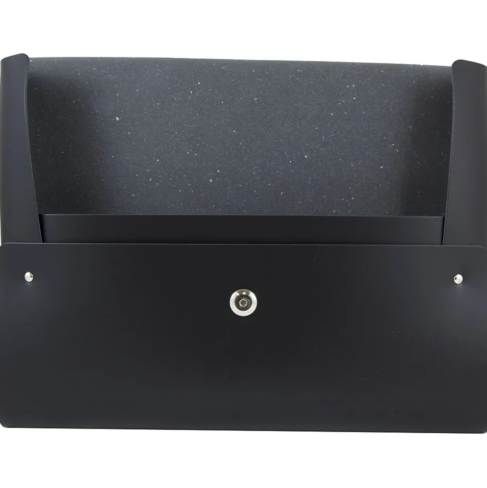 JAM Paper Leather Portfolio Case with Snap Closure, Black, 12/Carton (2233317452B)