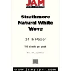 JAM Paper® Legal Strathmore 24lb Paper, 8.5 x 14, Natural White Wove, 100 Sheets/Pack (2203719139)