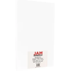 JAM Paper® Legal Strathmore 24lb Paper, 8.5 x 14, Bright White Wove, 500 Sheets/Ream (2203719135B)