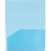 JAM Paper Light Weight Two-Pocket Plastic Presentation Folders, Blue, 6/Pack (381BLUED)