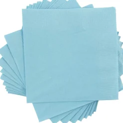 JAM Paper Lunch Napkin, 2-ply, Sea Blue, 50 Napkins/Pack (6255620712)