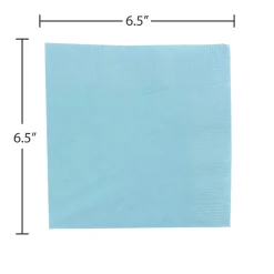JAM Paper Lunch Napkin, 2-ply, Sea Blue, 50 Napkins/Pack (6255620712)