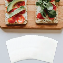 JAM Paper Medium Lunch Napkins, 2-Ply, White, 50 Napkins/Pack (6255620732)