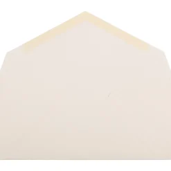 JAM Paper Monarch Strathmore Invitation Envelopes, 3.875 x 7.5, Natural White Wove, 25/Pack (3197090)