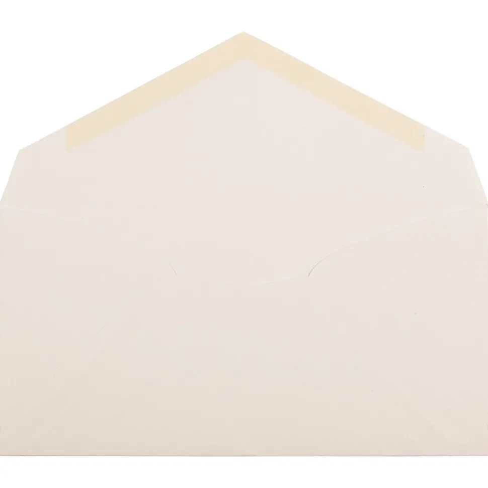 JAM Paper Monarch Strathmore Invitation Envelopes, 3.875 x 7.5, Natural White Wove, 25/Pack (3197090)