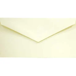 JAM Paper Monarch Strathmore Invitation Envelopes, 3.875 x 7.5, Ivory Wove, 25/Pack (3197718)