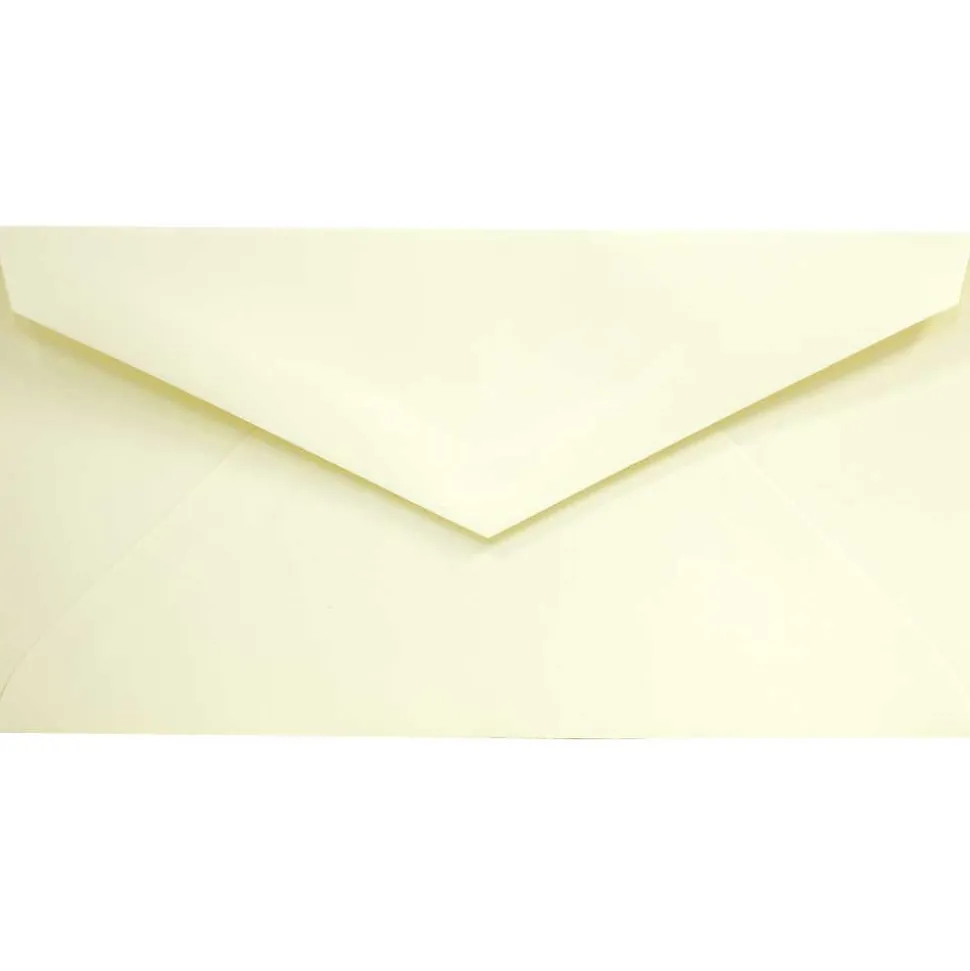 JAM Paper Monarch Strathmore Invitation Envelopes, 3.875 x 7.5, Ivory Wove, 25/Pack (3197718)