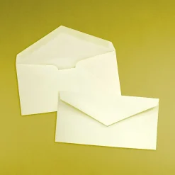 JAM Paper Monarch Strathmore Invitation Envelopes, 3.875 x 7.5, Ivory Wove, 25/Pack (3197718)