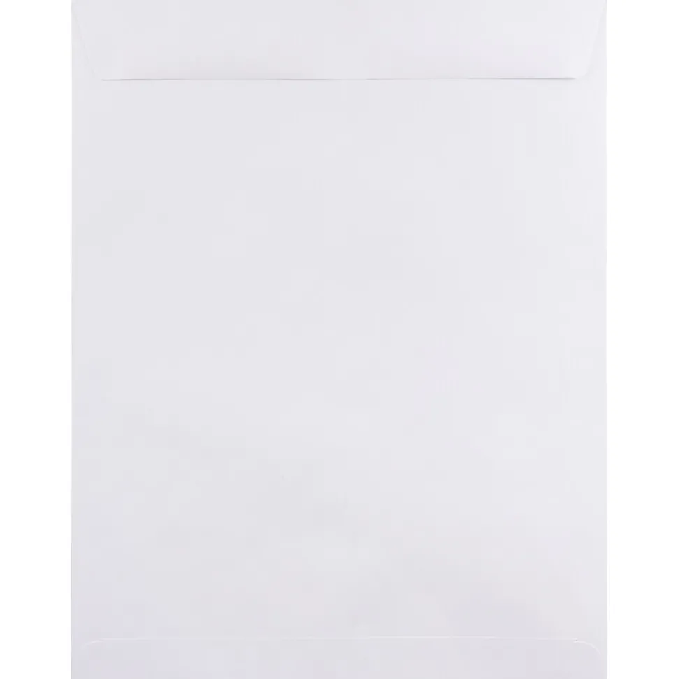 JAM Paper Open End #15 1/2 Catalog Envelope, 12" x 15 1/2", White, 25/Pack (1623202)