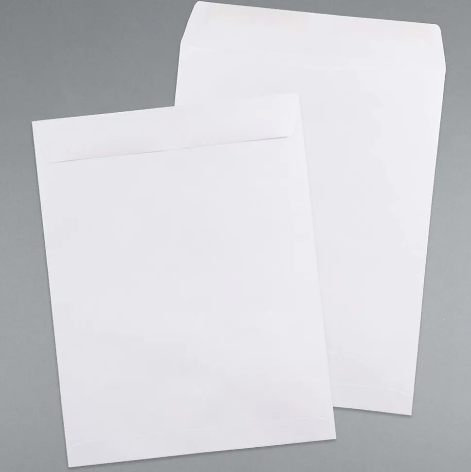 JAM Paper Open End #15 1/2 Catalog Envelope, 12" x 15 1/2", White, 25/Pack (1623202)