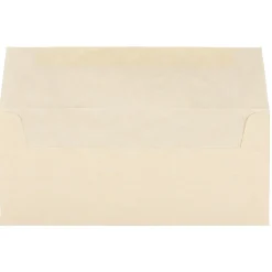 JAM Paper Open End #10 Business Envelope, 4 1/8" x 9 1/2", Natural, 50/Pack (900926651I)