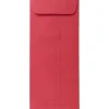 JAM Paper Open End #10 Currency Envelope, 4 1/8" x 9 1/2", Red, 50/Pack (25048I)