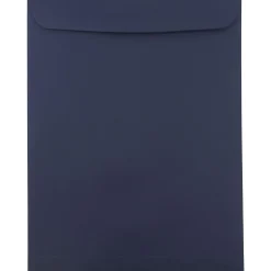 JAM Paper Open End Catalog Envelopes, 10" x 13", Navy Blue, 100/Pack (12828427B)