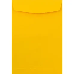 JAM Paper Open End Catalog Envelope, 6" x 9", Yellow, 50/Pack (212815443FI)