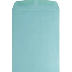 JAM Paper Open End Catalog Envelopes, 9" x 12", Aqua Blue, 100/Pack (31287530f)